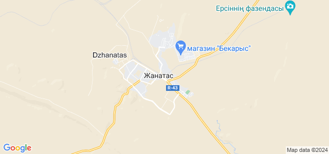 Карта города жанатас