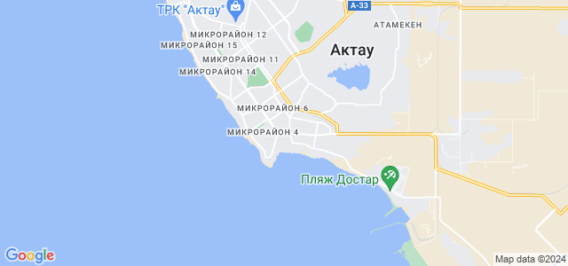 Пляжи актау карта