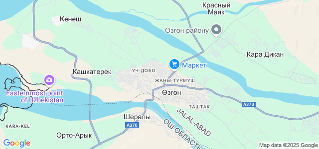 Карта узген кыргызстан