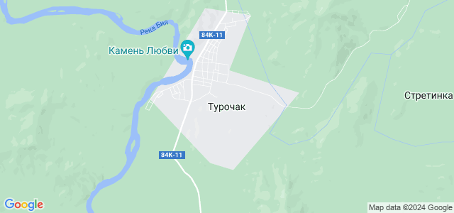 Карта турочак с улицами