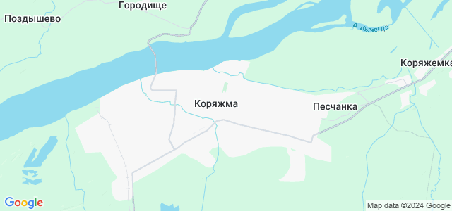 Карта города коряжма