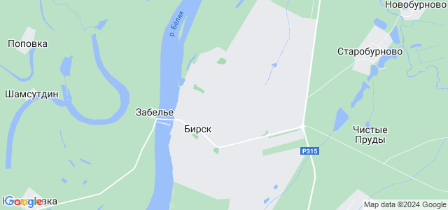 Карта осадков в бирске на сегодня. Бирск на карте РБ.