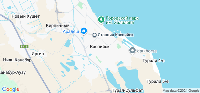 Карта россии каспийск