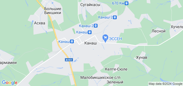 Канаш карта города