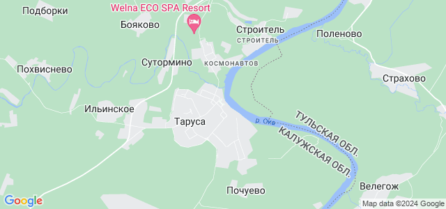 Калуга таруса карта