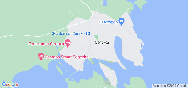 Карта сегежи со спутника