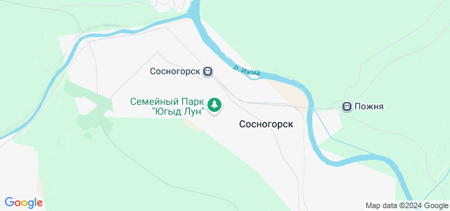 Сосногорск поляна карта