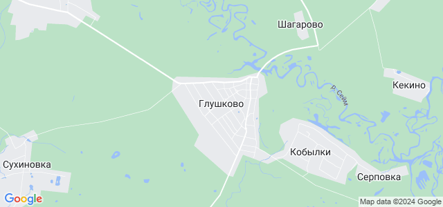 Поселок глушково карта