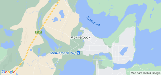 Карта мончегорска