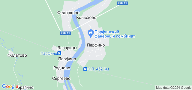 Карта парфино новгородской области