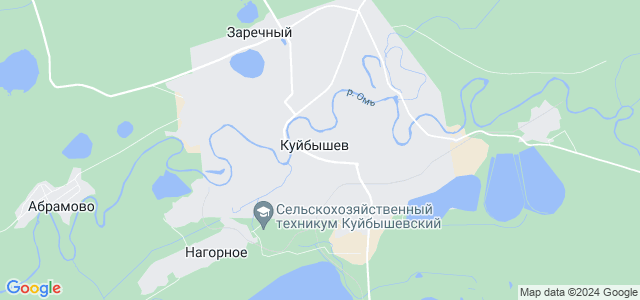 Куйбышев Новосибирская область на карте.