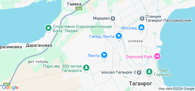 Таганрог парк карта