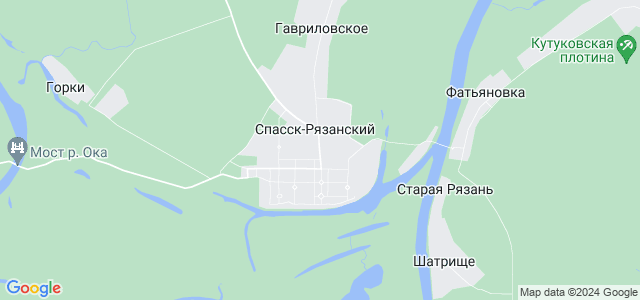 Спасск Рязанский на карте.