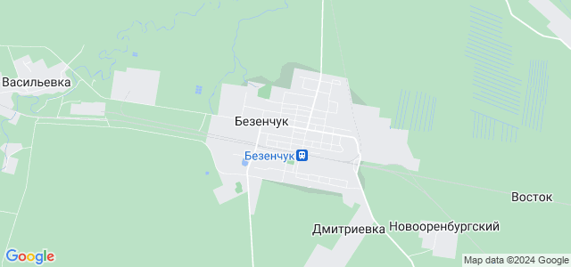 Карта Безенчука с улицами и номерами. Безенчук это где.