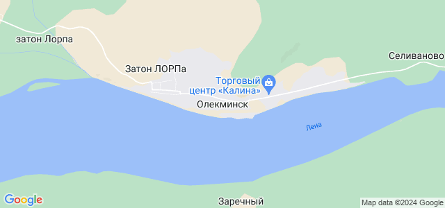 Карта г олекминск