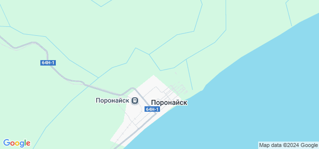 Карта города поронайск