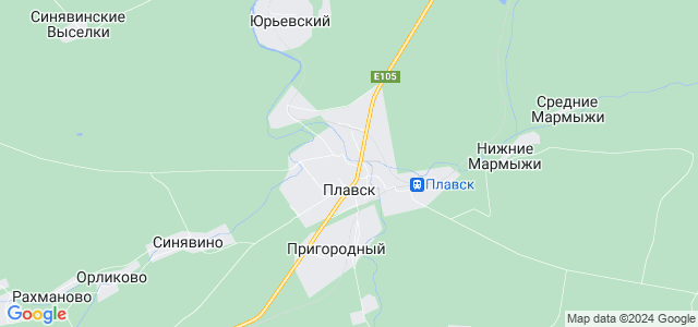 Карта город плавск