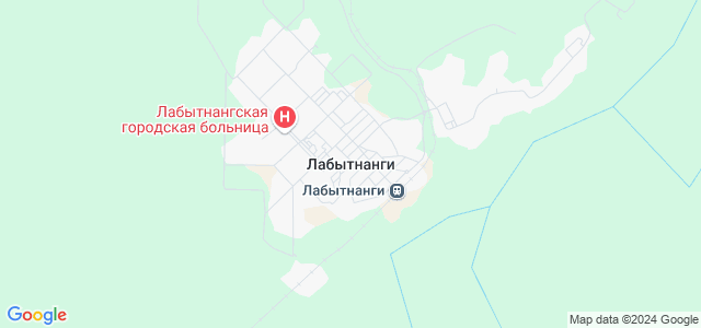 Карта города лабытнанги