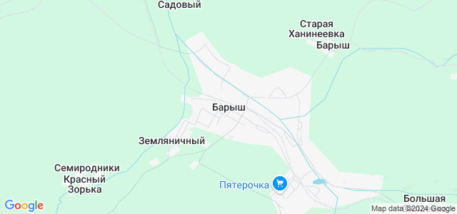 Барыш спутник карта