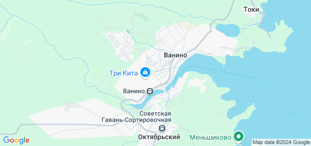 Ванино карта города