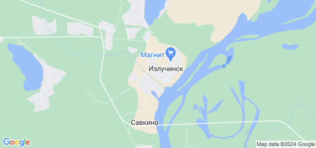 Гугл карта излучинск