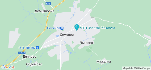Карта семенова нижегородской