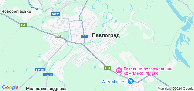 Павлоград гугл карта