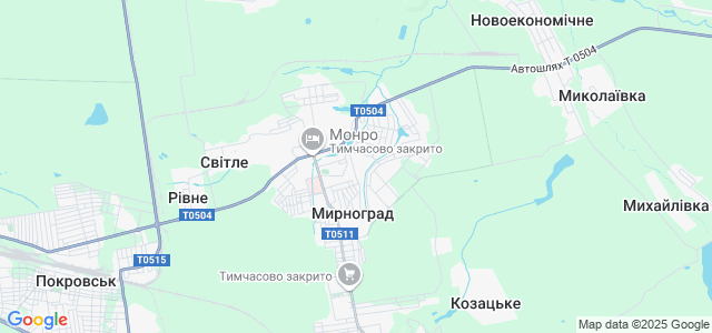 Димитров донецкая область карта