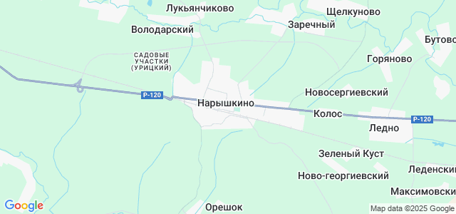 Карта нарышкино с улицами