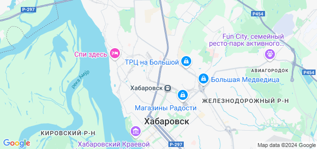 Хабаровск карта гугл карта